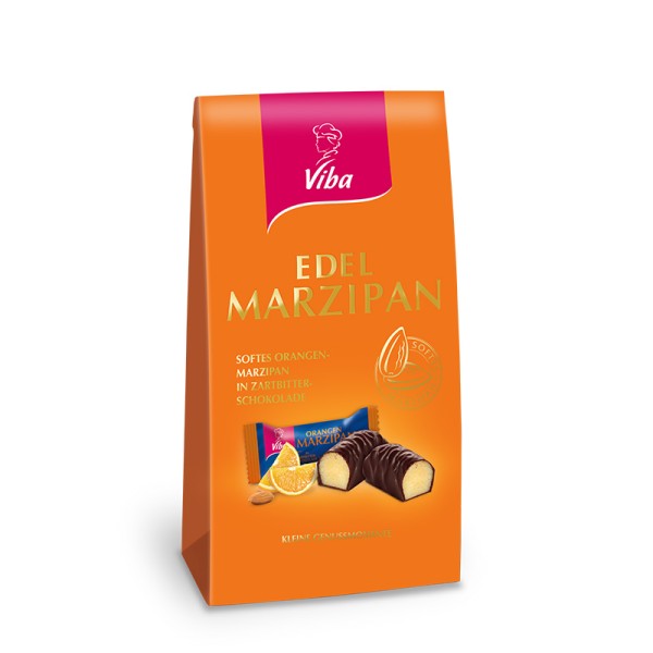Viba Edel Marzipan Orange Mini Beutel, 125 g