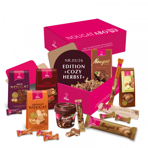 Viba Nougat-Abo Box "Cozy Herbst"-Edition, 1055 g