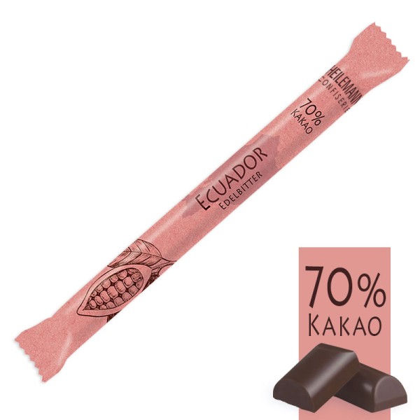 Heilemann Ursprungs-Schokolade Stick Ecuador 70 % Kakao Edelbitter, 40 g