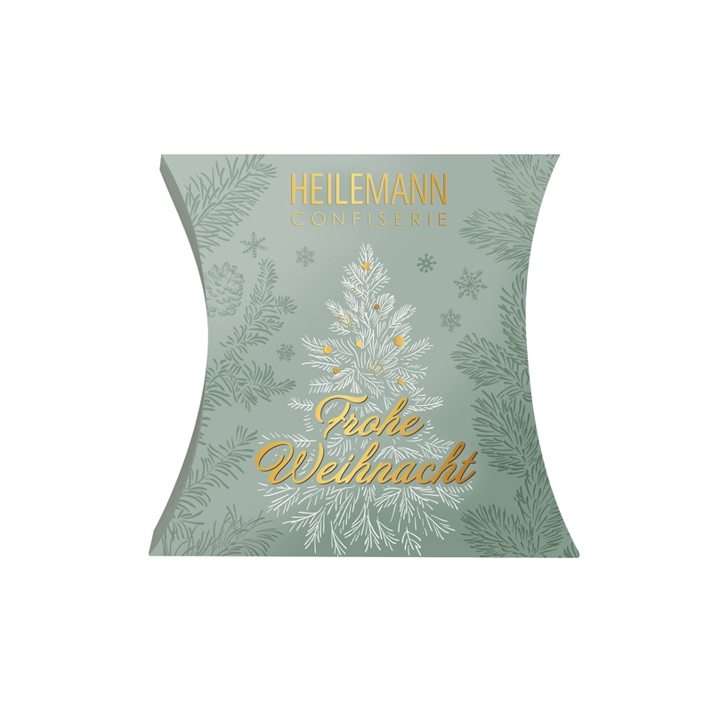 Geschenkschachtel Mit Weihnachtsmotiv – 24,5 X 20 Cm, Festliche Kissenschachtel Für Präsente