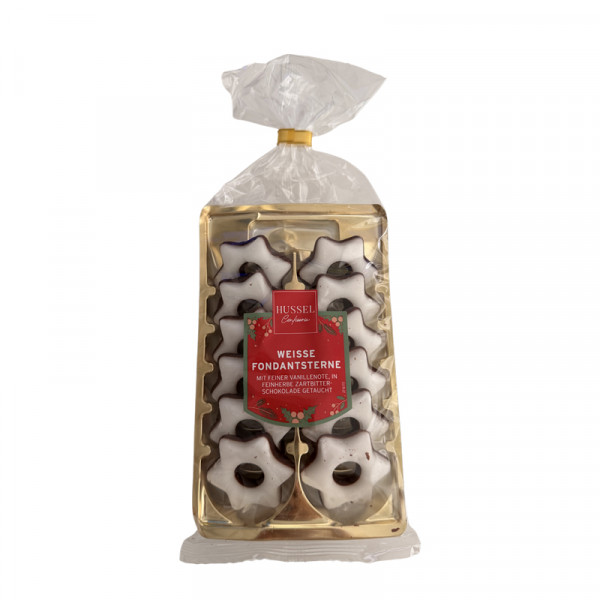 HUSSEL Weiße Fondantsterne, 150 g