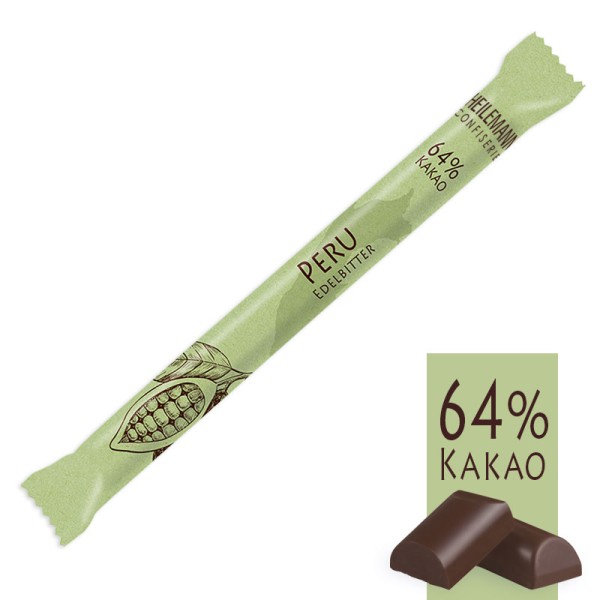 Heilemann Ursprungs-Schokoladen Stick Peru 64 % Kakao Edelbitter, 40 g