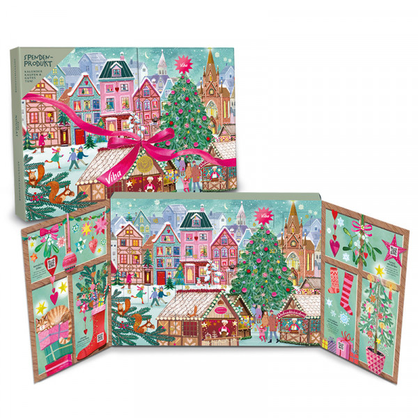 Viba Adventskalender "Weihnachtsmarkt", 245 g