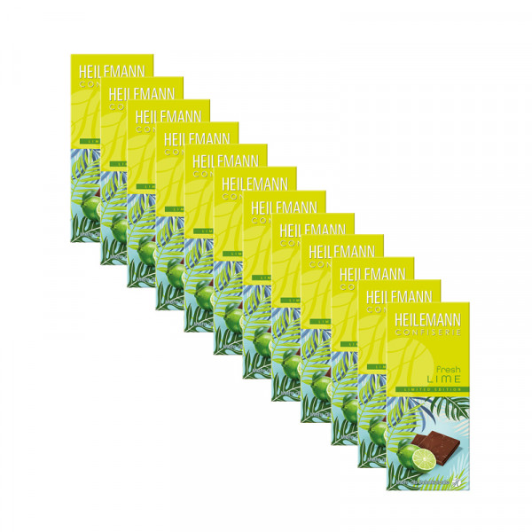 Heilemann Sommer-Schokolade fresh LIME, 12 x 80 g