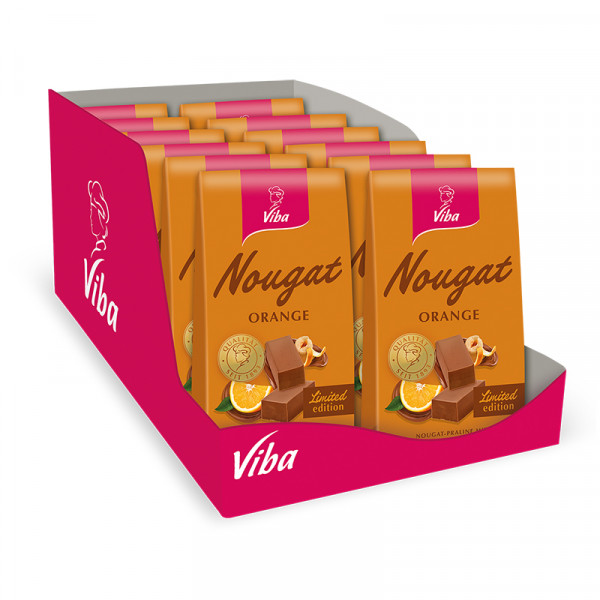 Viba Orangen-Nougat Beutel, 12 x 100 g