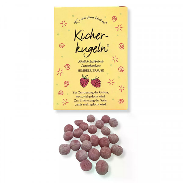 „Kicherkugeln“ Himbeer-Brause-Bonbons, 75 g