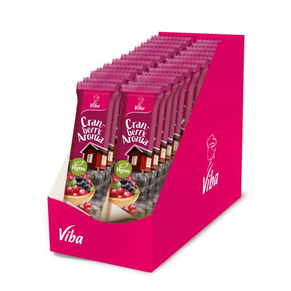 Viba Genussriegel Cranberry-Aronia, 24 x 35 g
