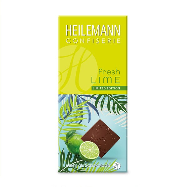 Heilemann Sommer-Schokolade fresh LIME, 80 g