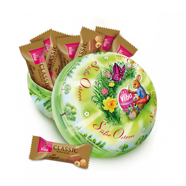 Viba Osterkugel Grün - Classic Nougat Minis, 80 g