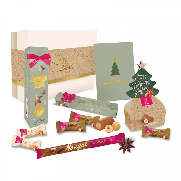 Viba Geschenkbox "Weihnachtliche Genussmomente", 170 g