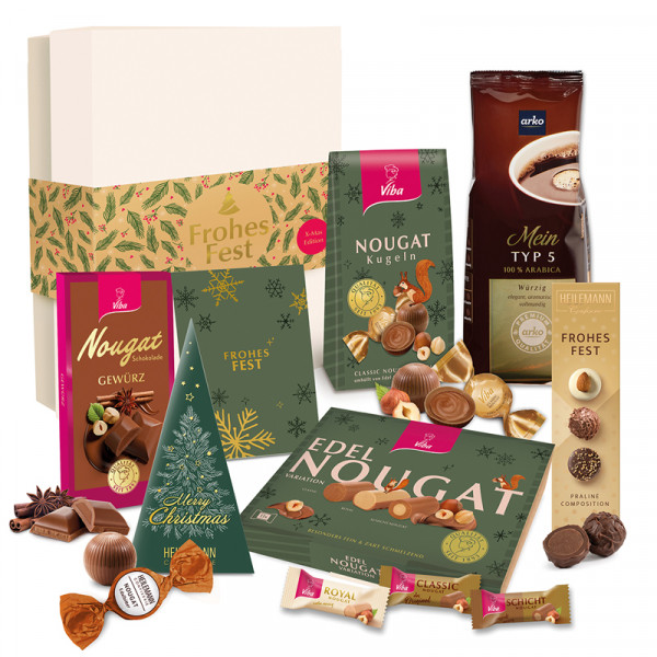 Geschenkbox "Große Weihnachtsvielfalt", 885 g