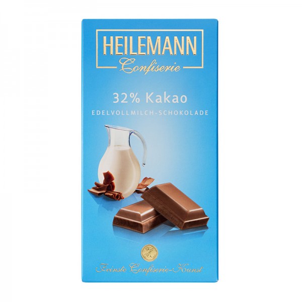 Heilemann 32 % Kakao Edelvollmilch-Schokolade, 100 g