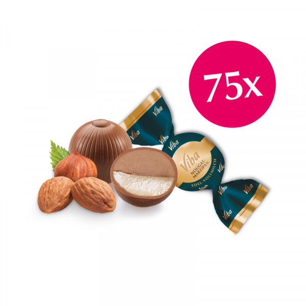 Viba Nougat-Marzipan-Kugel, 75 x 15 g