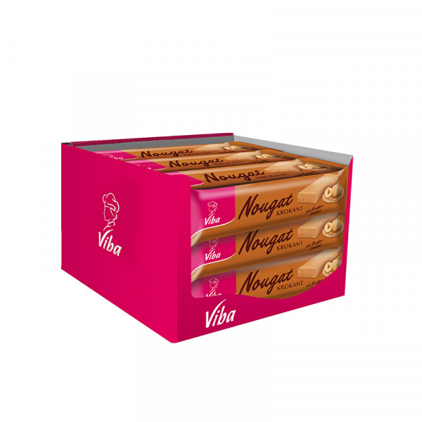 Viba Krokant Nougat Riegel, 35 x 75 g