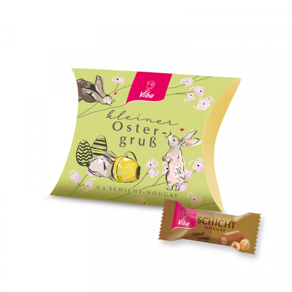 Viba Kleiner Ostergruß mit Schicht-Nougat, 50 g