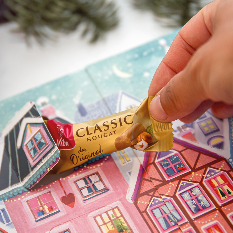 Viba Adventskalender Türchen wird geöffnet