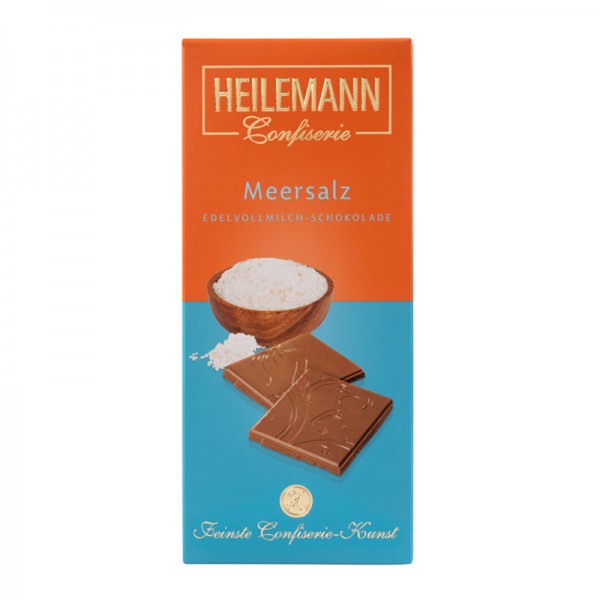 Heilemann Meersalz Edelvollmilch-Schokolade, 80 g