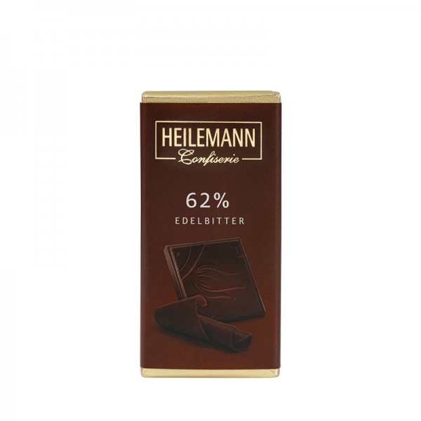Heilemann 62 % Kakao Edelbitter-Schokolade, 37 g