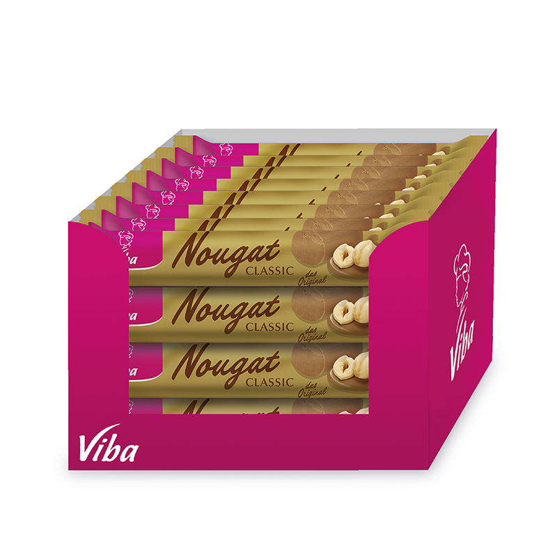 Viba Classic Nougatstangen in der Großkarton Verpackungseinheit