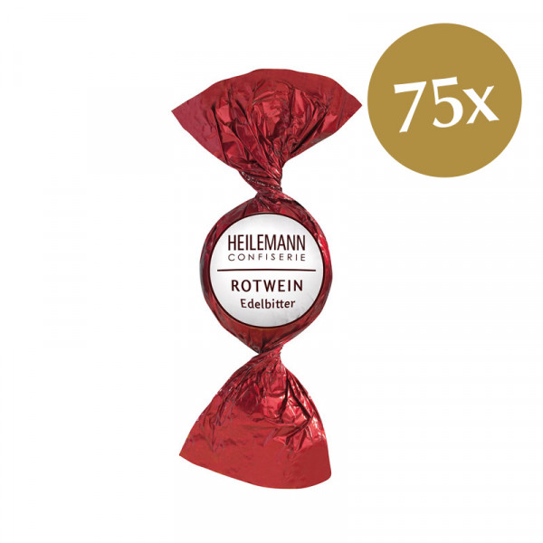 Heilemann Rotwein Praliné-Kugel, 75 x 15 g